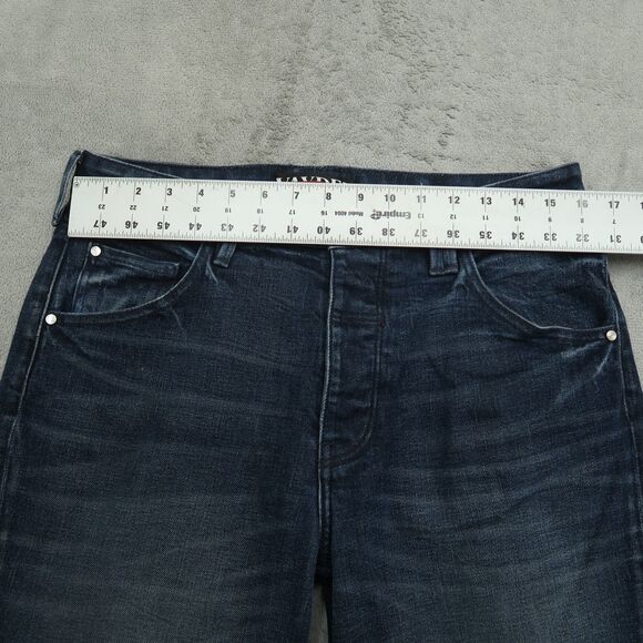 Vayder Jeans Mens Size 32x32 Blue Dante Tapered Stretch Denim Button Fly - Picture 14 of 16